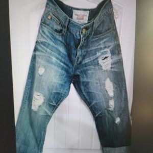 Womens Big Star Boyfriend Distressed Jeans